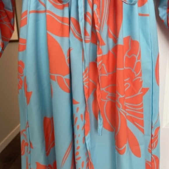 Floral kimono print dress - Picture 5 of 8